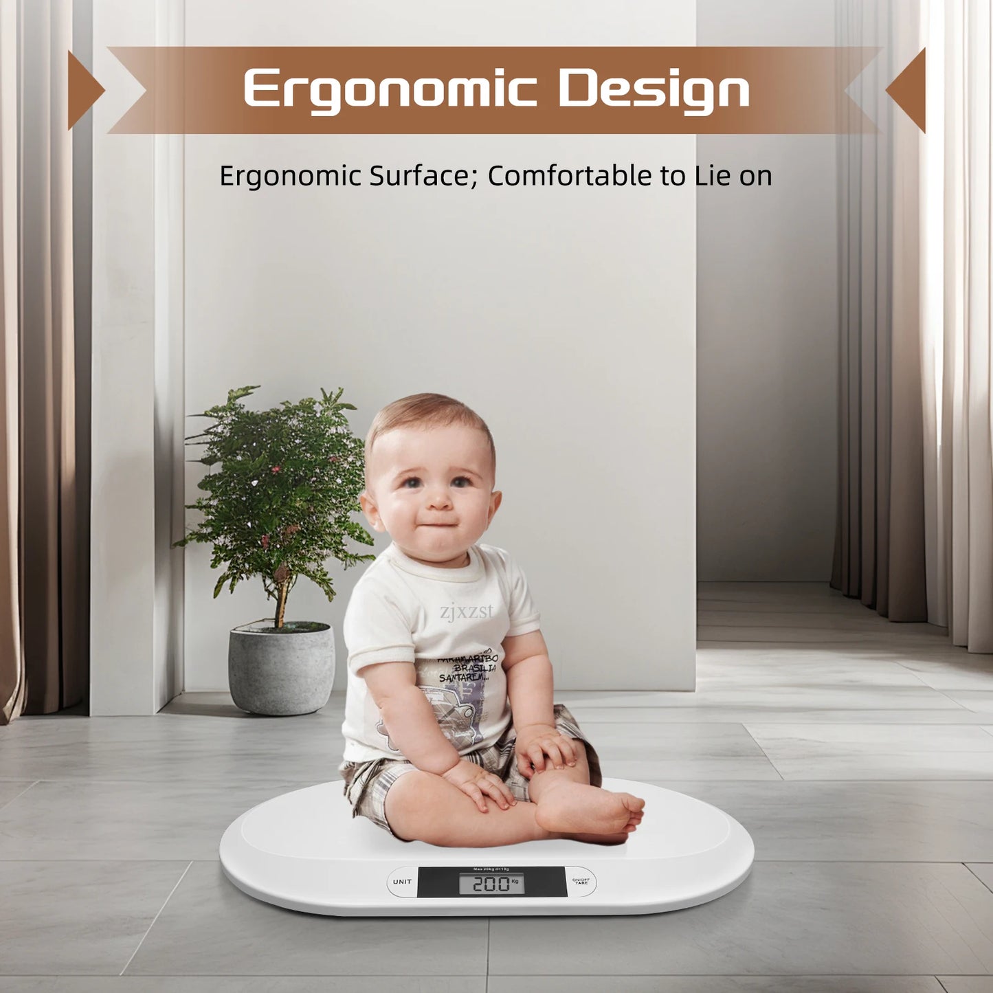44 Lbs Digital Baby Scale LCD Display Infant Scale