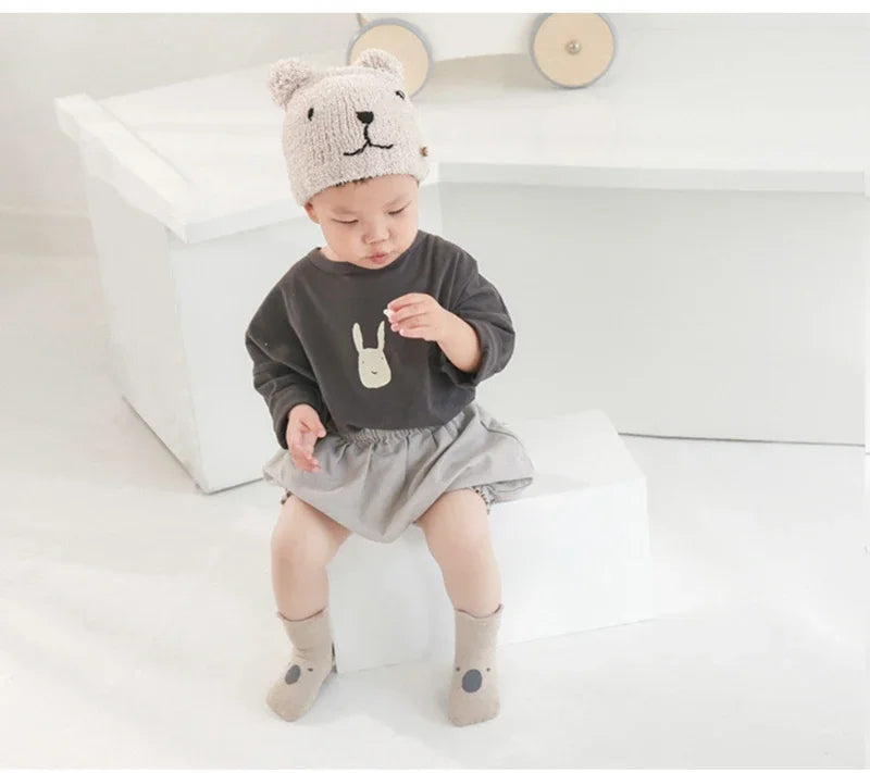 5 Pairs Infant Anti Slip Socks Newborn Unisex Cartoon Floor
