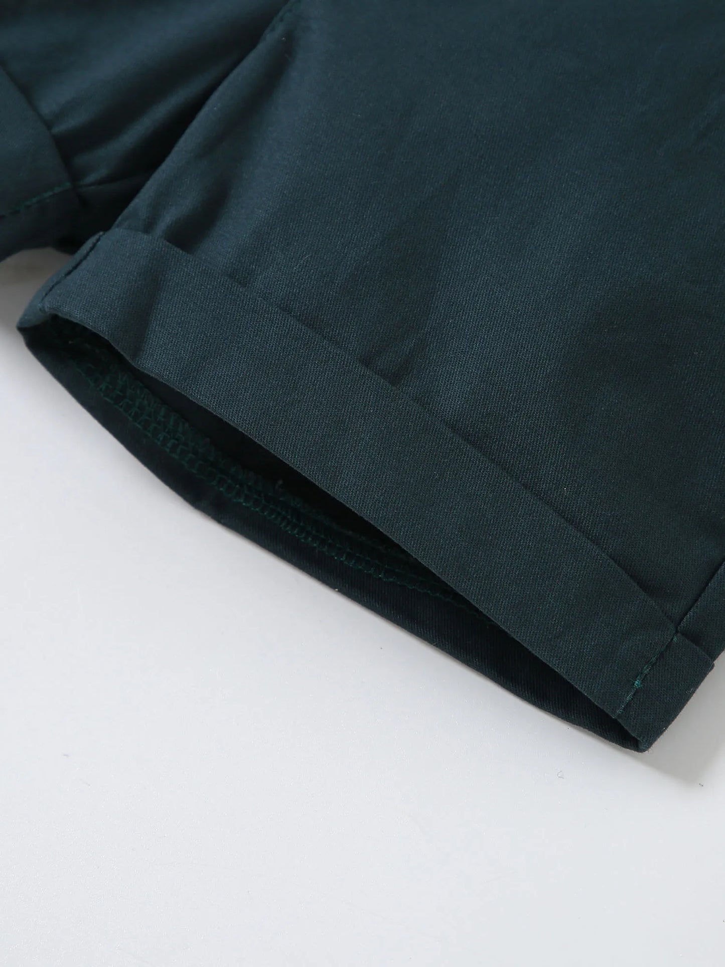 Infant Baby Boy Solid Color Gentleman Outfit Suit Summer Short Sleeve Bowtie Bodysuit Shirt and Suspender Shorts Set