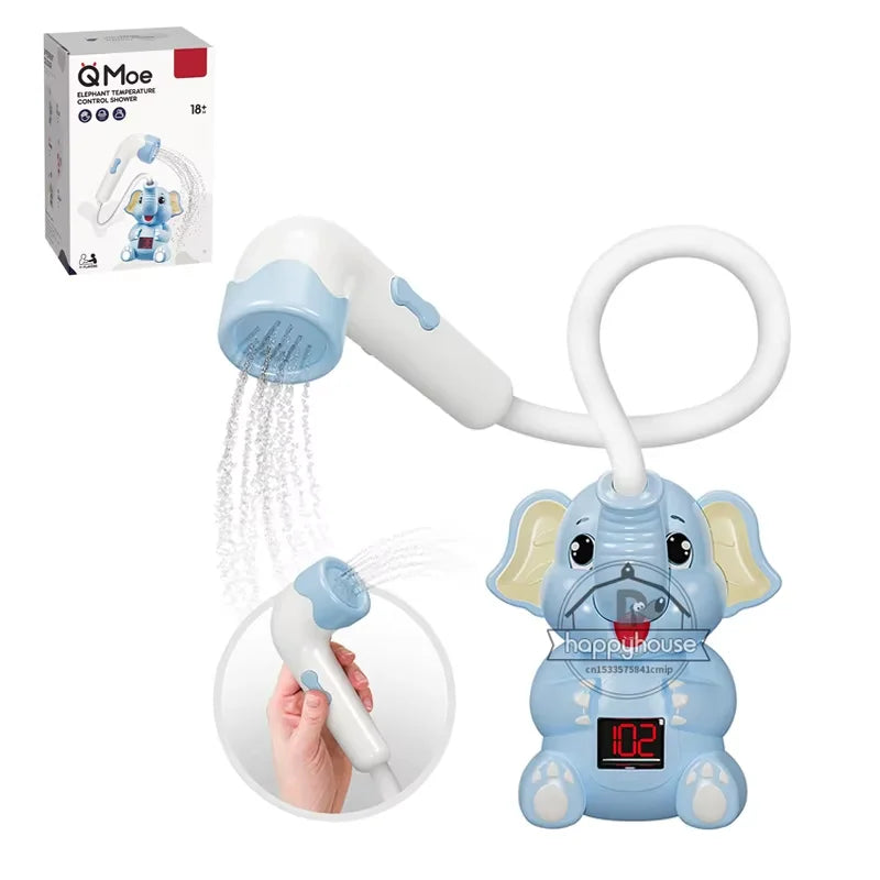 Electric Elephant Bath Toy with Shower Thermometer Toddlers