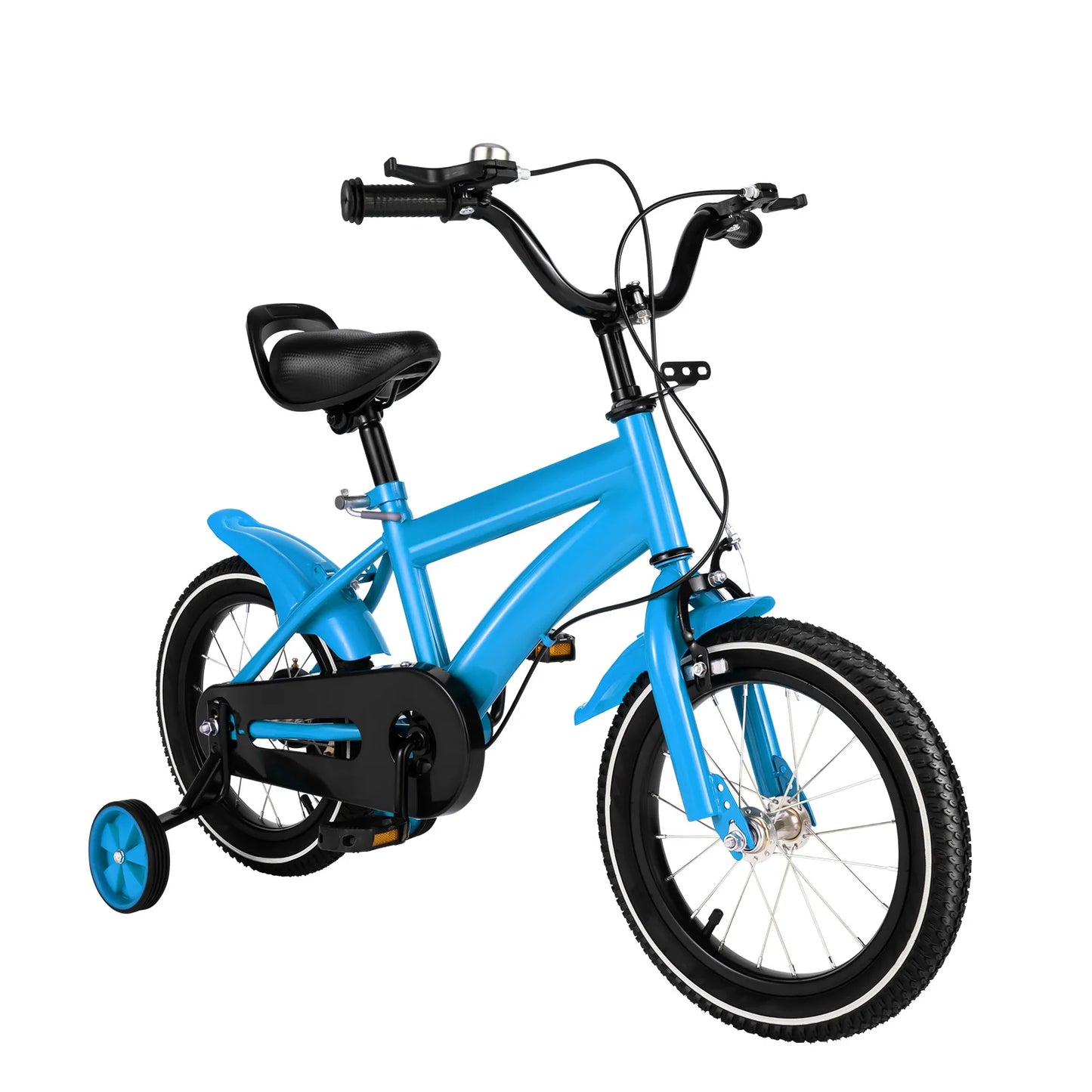 14 Inch Boys Girls Children's Bicycle for Kids Ages 2 to 11 in White Red Blue and Yellow