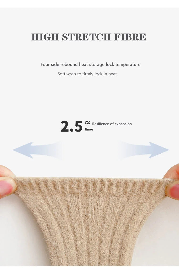 Warm Baby Socks 3 Pairs Thick Winter Cotton Unisex Mid Tube
