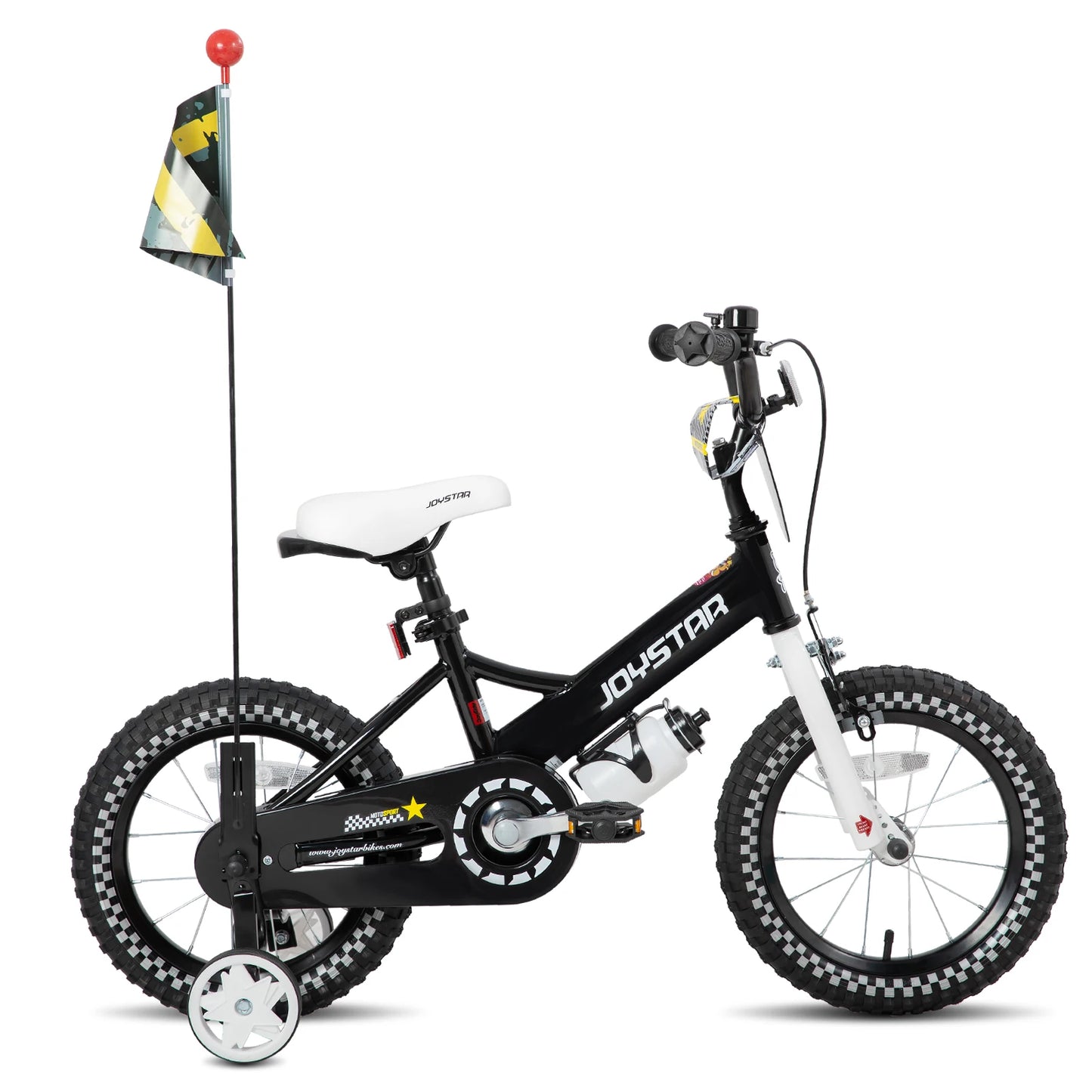Joystar Kids Bike for Ages 2 to 7 Years 12 14 16 Inch Girls Bike with Doll Seat and Streamers Boys Bike with Flag and Plate