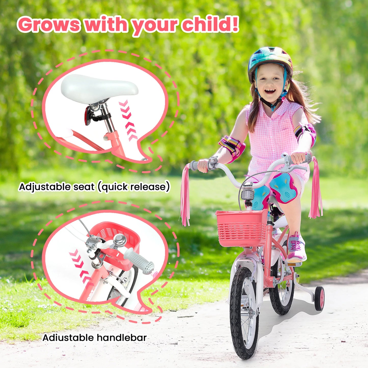 12 Inch Kids Bike for Ages 2 to 5 Years Old Boys and Girls with Training Wheels Children Bicycle for Kids and Toddlers