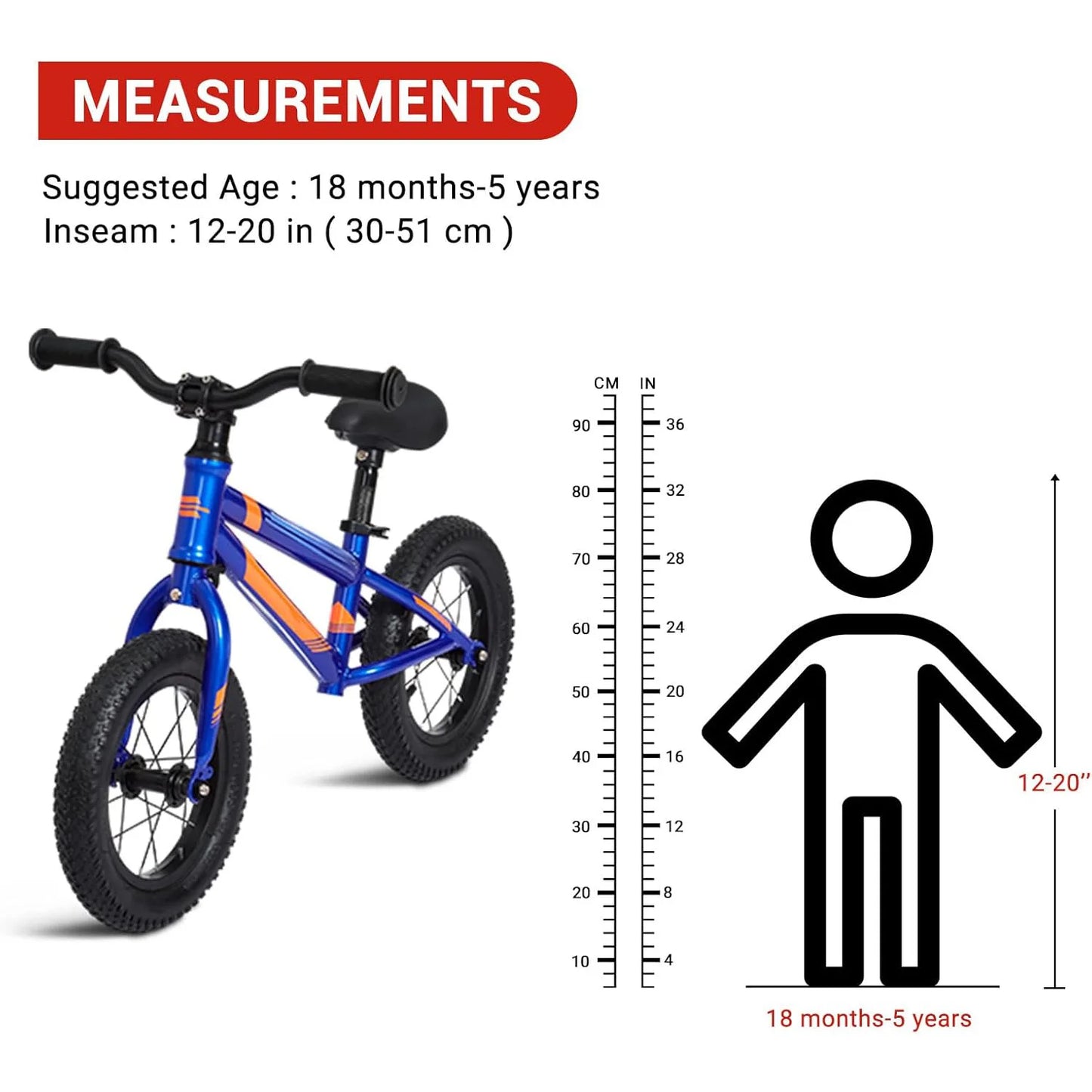 No Pedal Balance Bike For Kids With Adjustable Seat