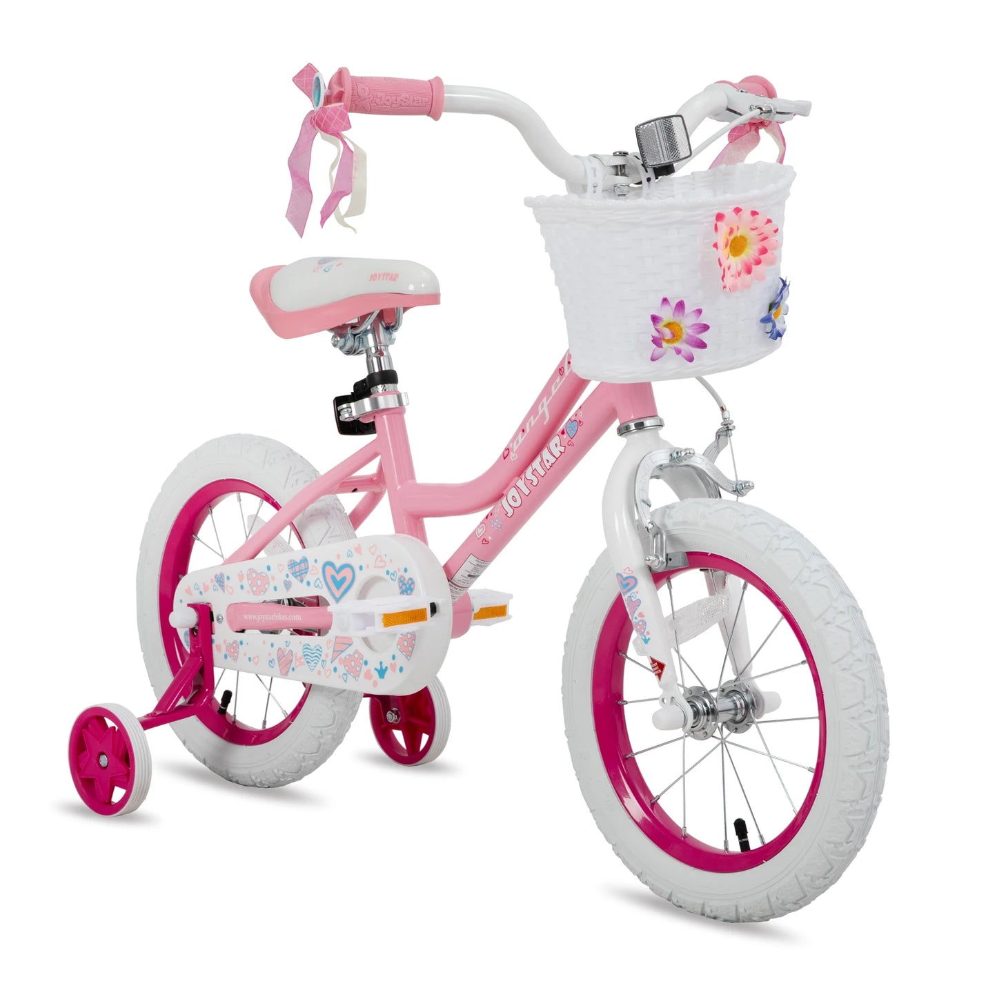 US Girls Bike With Basket And Training Wheels 12 Inch
