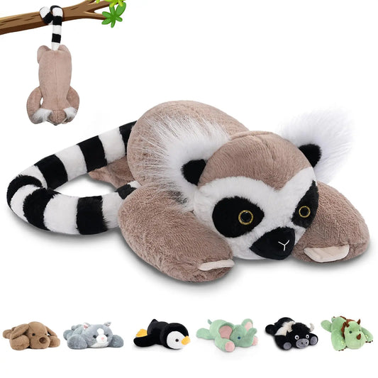 Niuniu Daddy 20 Inch Lemur Weighted Stuffed Animal Plush Toy Large Pillow for Kids Adults and Babies