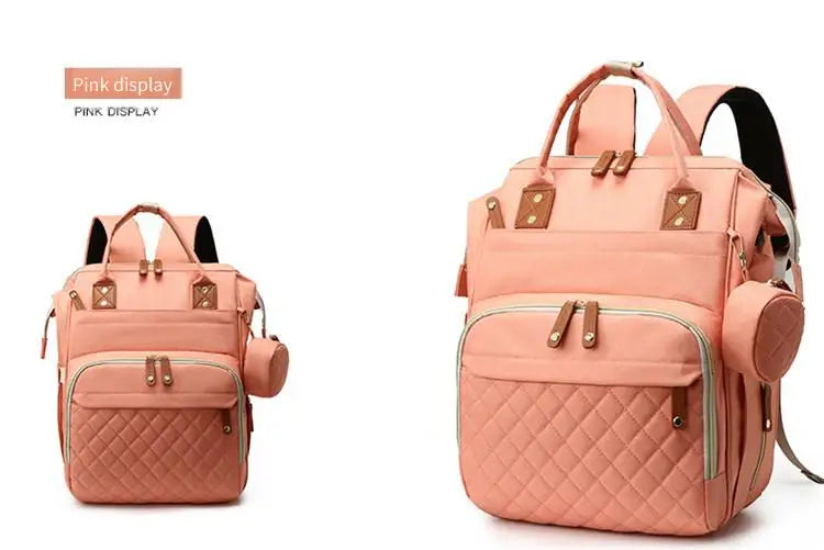 Waterproof Wear Resistant Mom Backpack Diaper Bag Capacity
