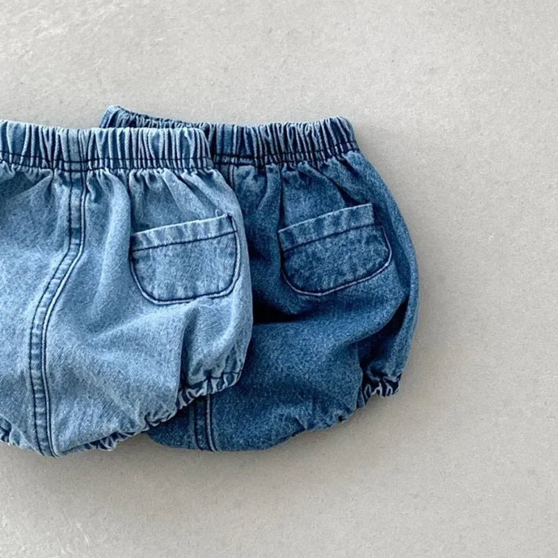 Adorable Baby Denim Shorts For Toddlers With Pockets Summer