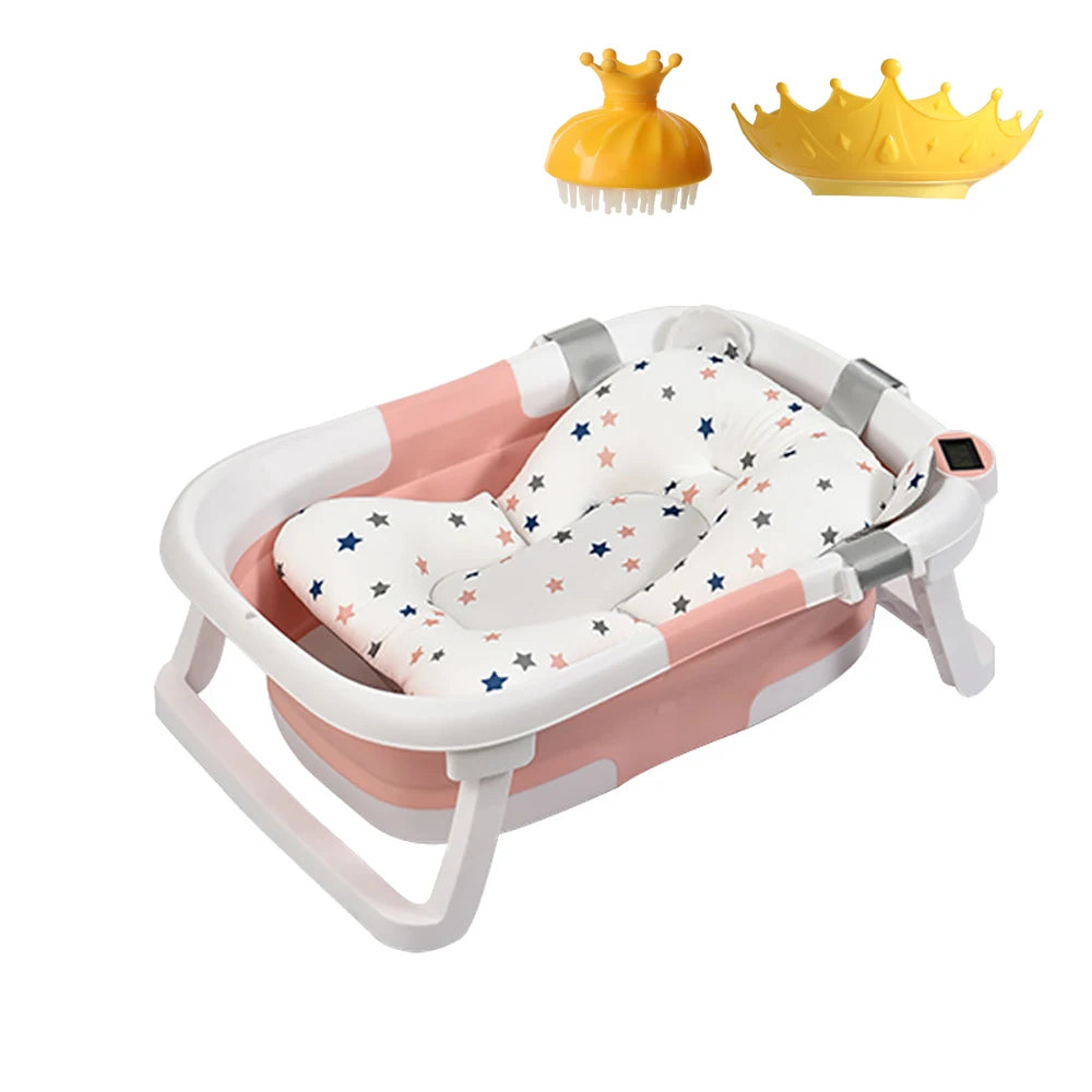 Portable Collapsible Baby Bathtub for Newborn to Toddler