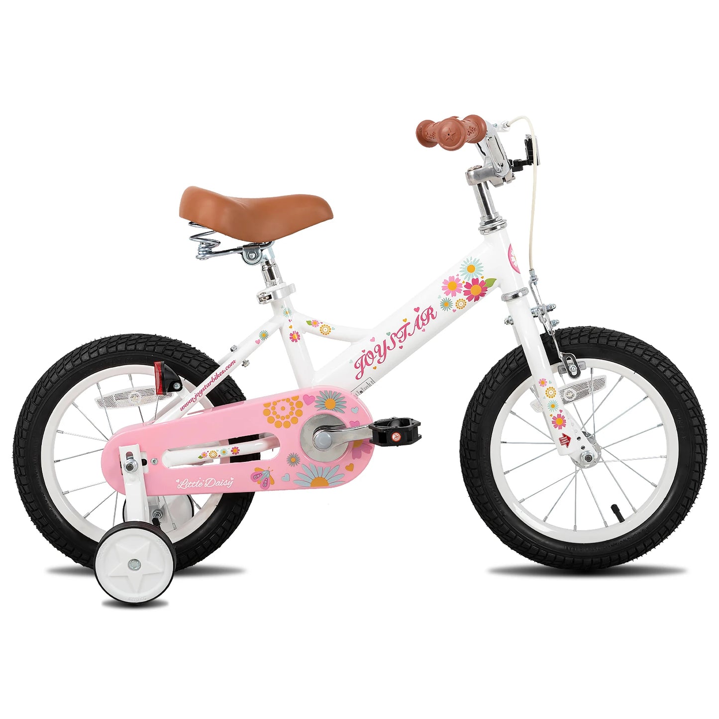 Joystar Kids Bike for Ages 2 to 7 Years 12 14 16 Inch Girls Bike with Doll Seat and Streamers Boys Bike with Flag and Plate