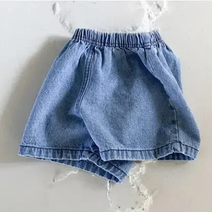 Adorable Summer Denim Shorts For Toddlers With Pockets