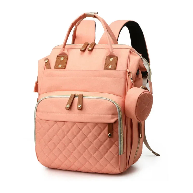 Waterproof Wear Resistant Mom Backpack Diaper Bag Capacity