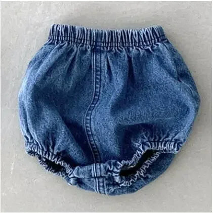 Adorable Baby Denim Shorts Summer Casual Pants With Pockets