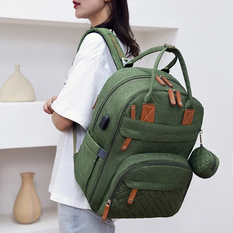 Diaper Backpack Mommy Waterproof Travel Tote Stroller Straps