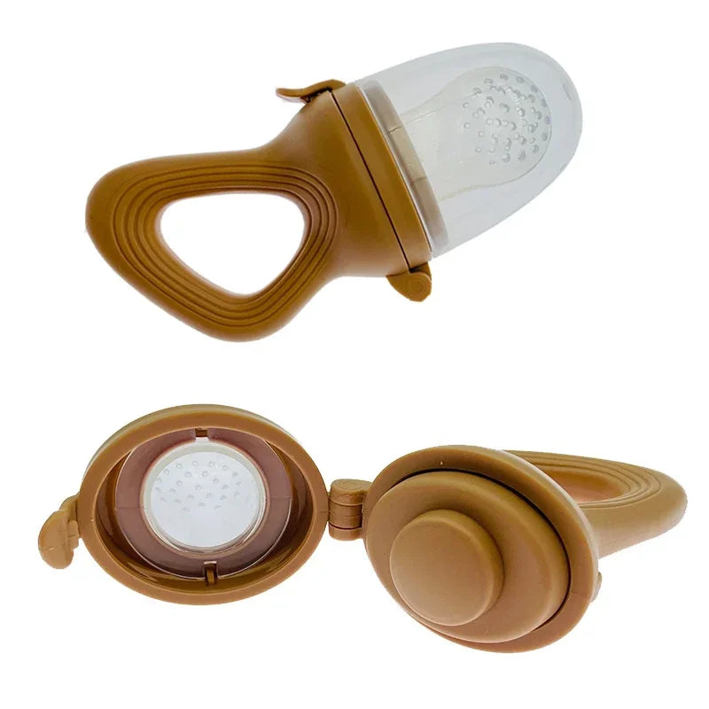 Silicone Baby Fruit Feeder With Cover Teething Pacifier