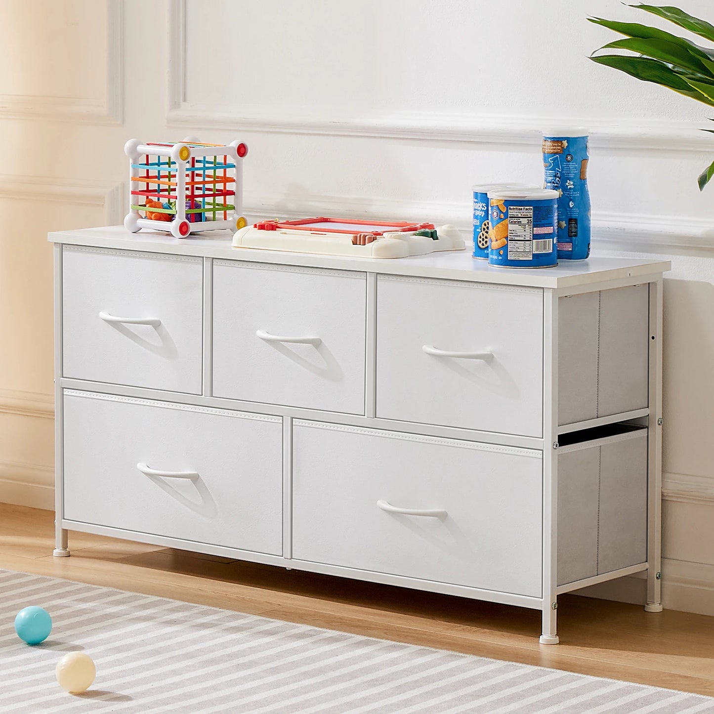 JHK Wardrobe With Fabric Drawers For Bedroom Storage