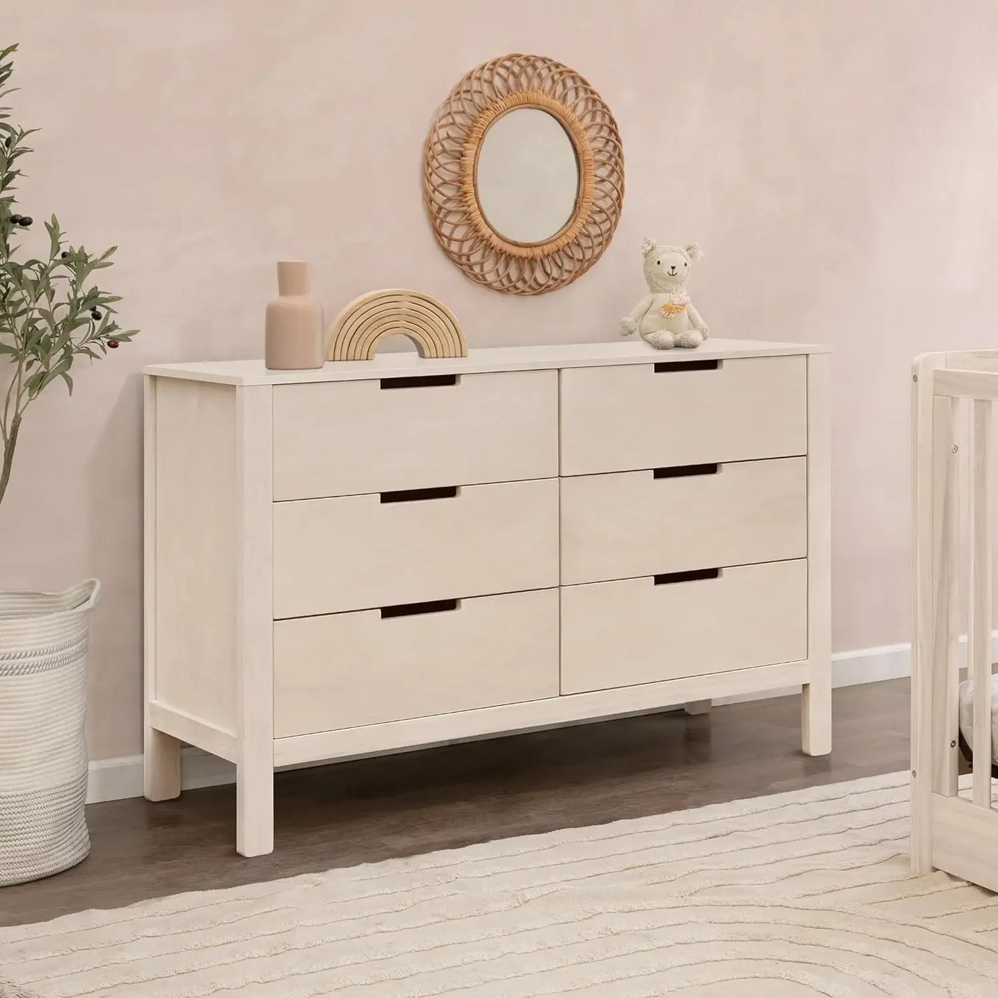 Carter Colby 6 Drawer Baby Dresser for Boys Girls Nursery