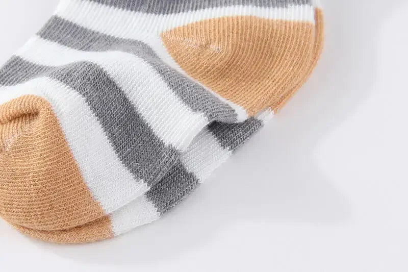 5 Pairs Newborn Baby Socks Cotton Soft Breathable 0 To 12M