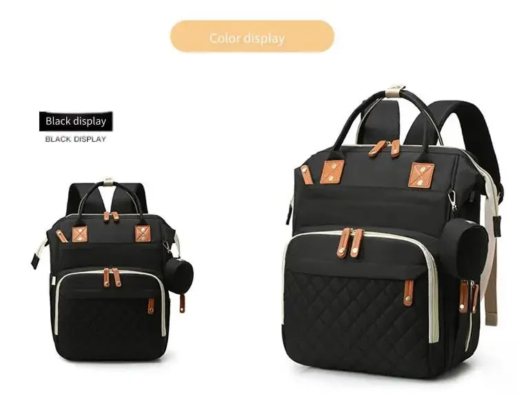 Waterproof Wear Resistant Mom Backpack Diaper Bag Capacity