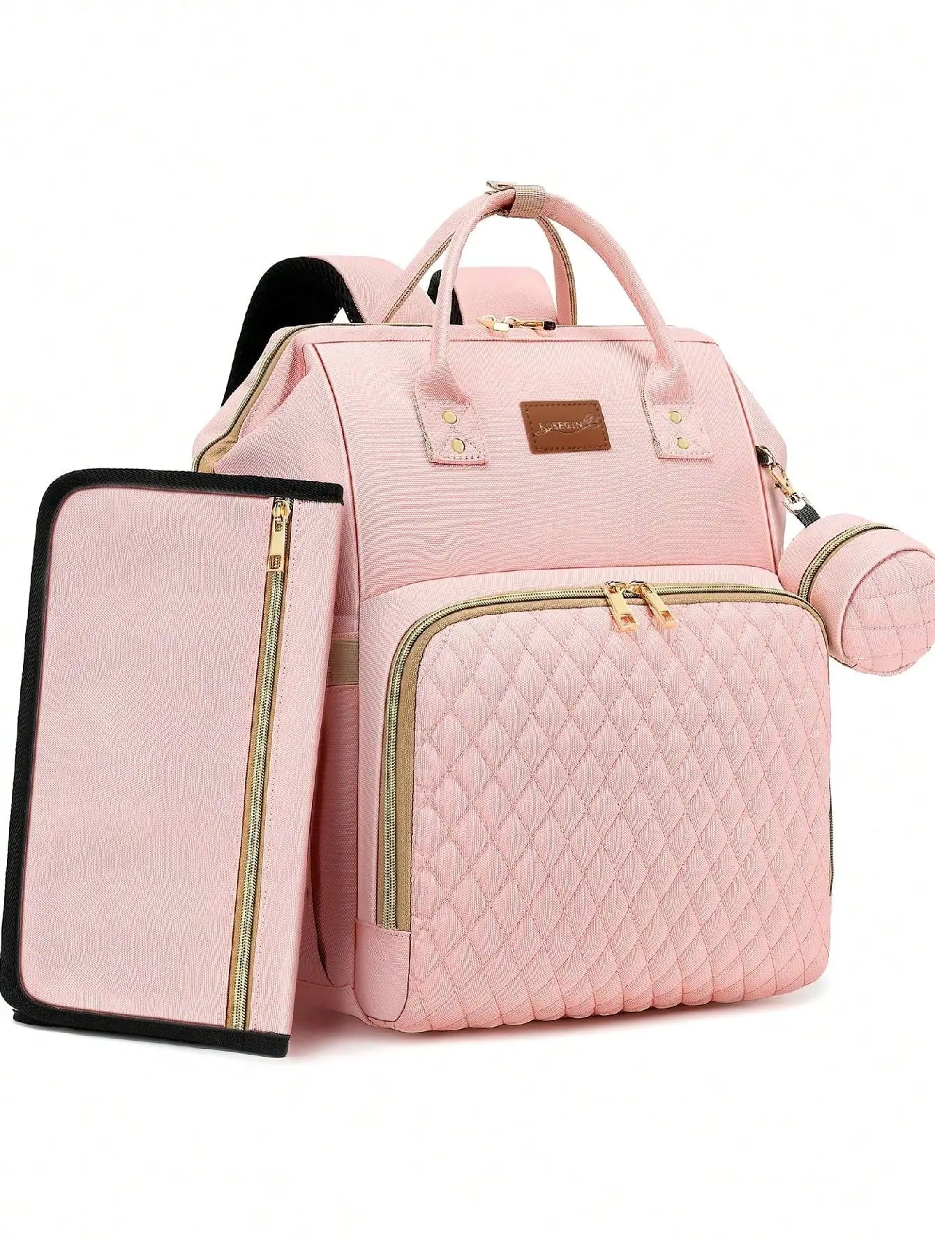 Diaper Bag Backpack With Changing Pad Pacifier Case