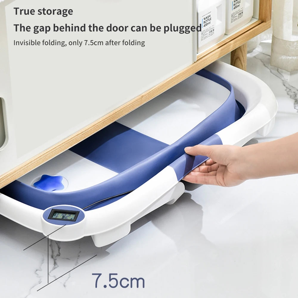 Portable Collapsible Baby Bathtub for Newborn to Toddler