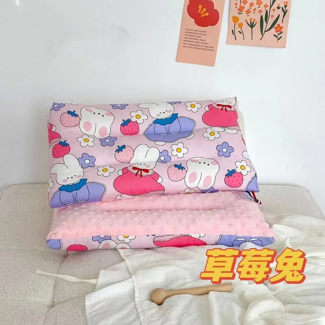 Soft Velvet Baby Pillow For Newborn Sleep And Headrest
