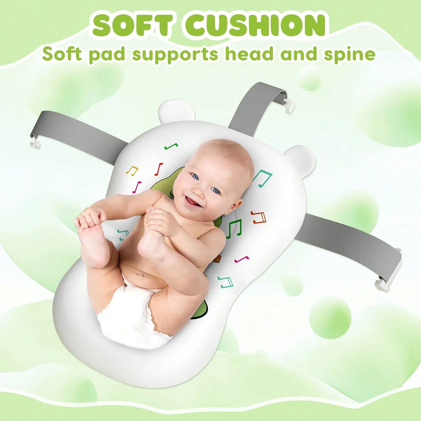 Foldable Baby Bathtub Set Portable Tub With Thermometer