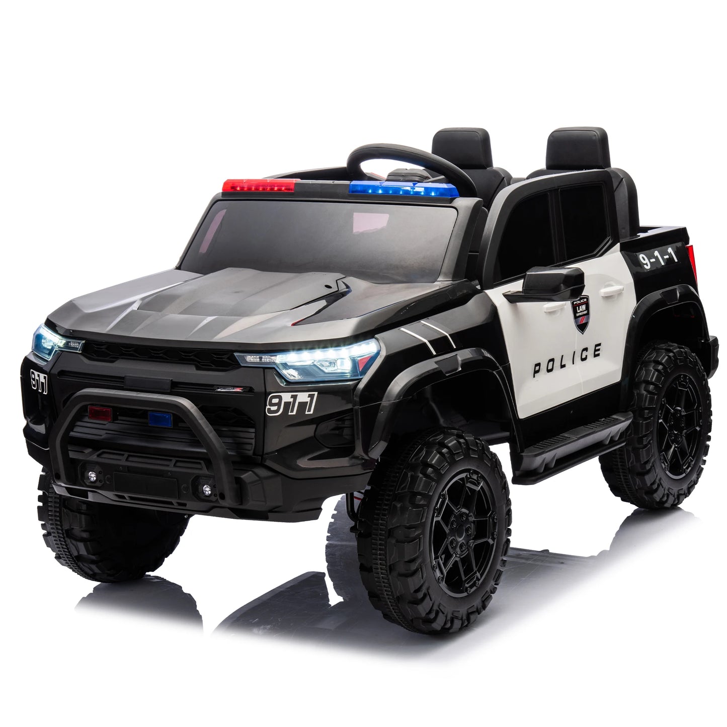 24V 10A Two Seater Kids Ride On Electric Pickup With Parents Remote Control 4WD 800W Motors Two Safety Belts