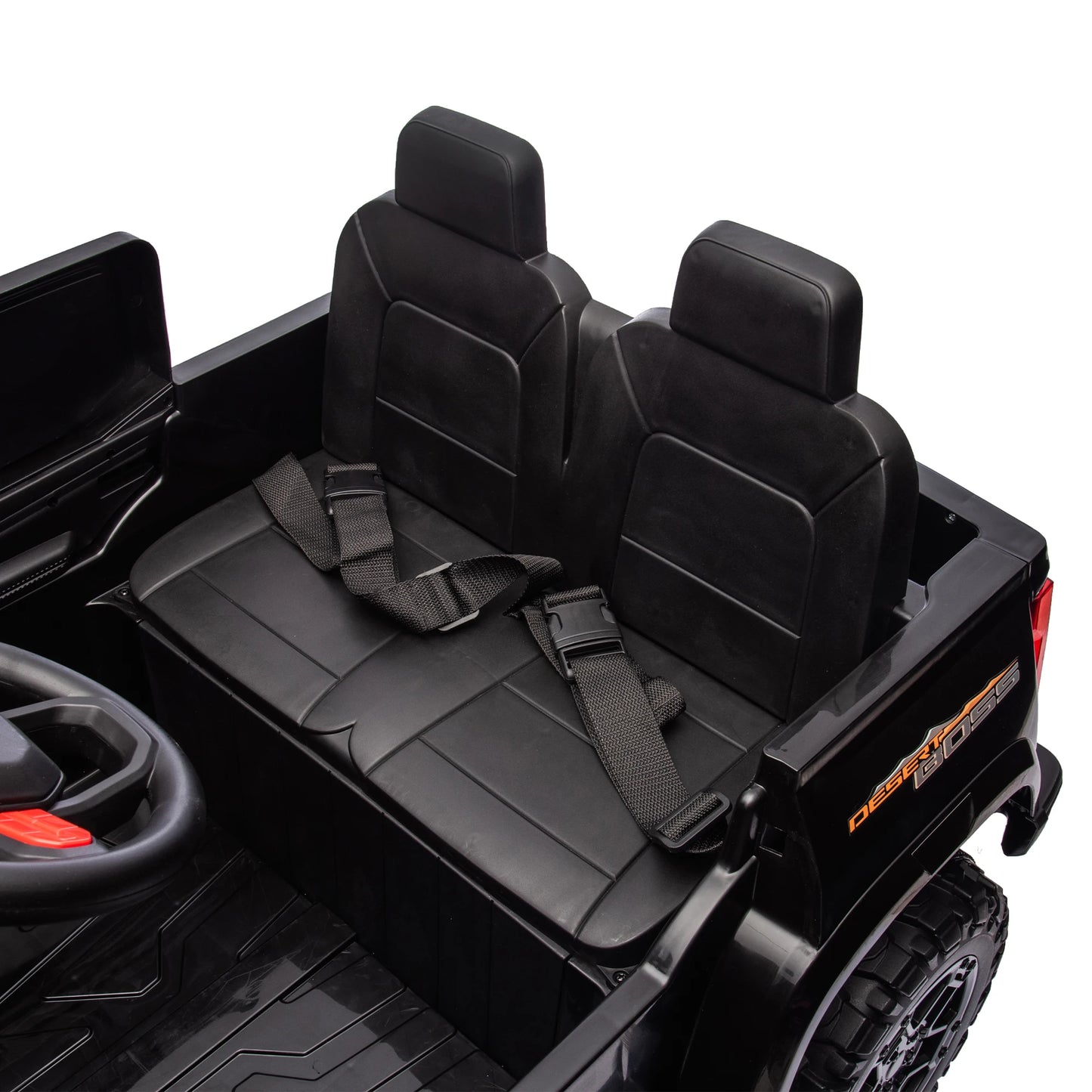 24V 10A Two Seater Kids Ride On Electric Pickup With Parents Remote Control 4WD 800W Motors Two Safety Belts