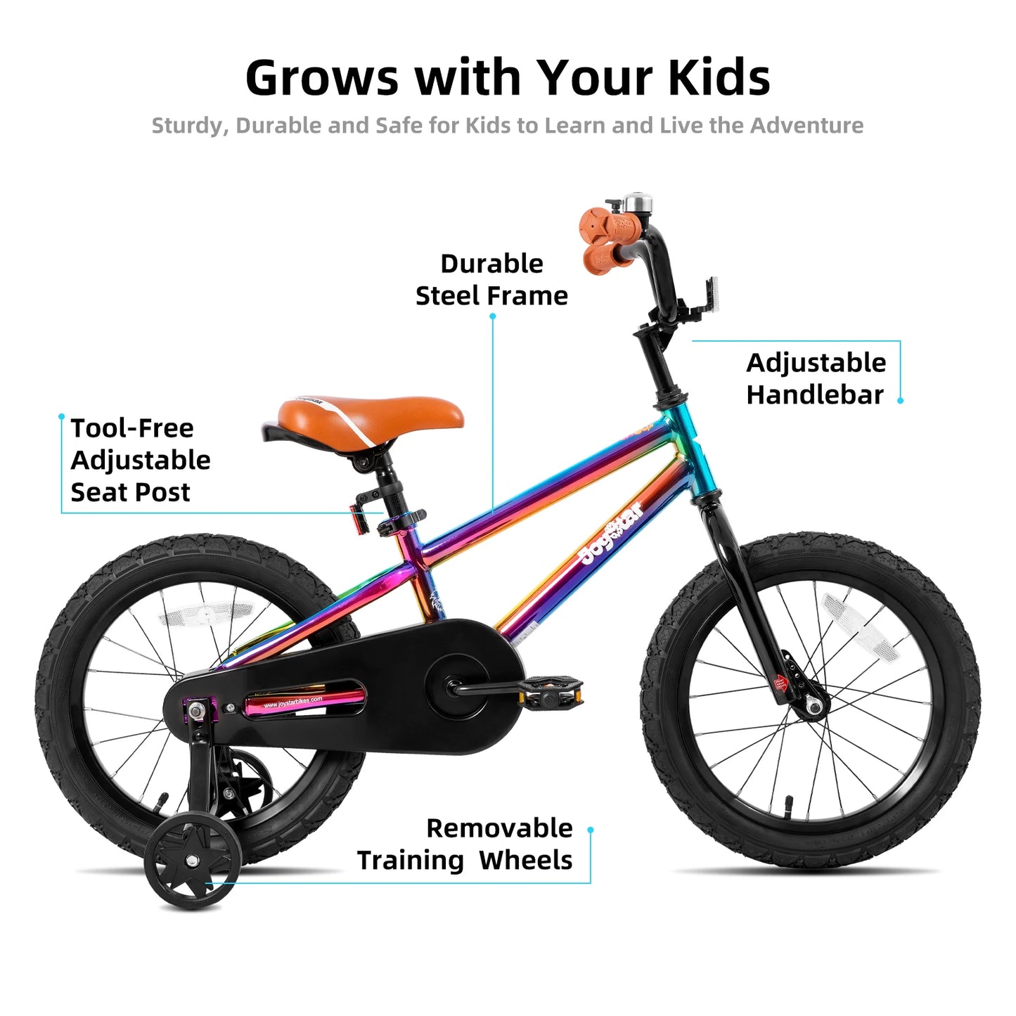 Joystar Kids BMX Bicycle Ages 2 to 9 with Training Wheels