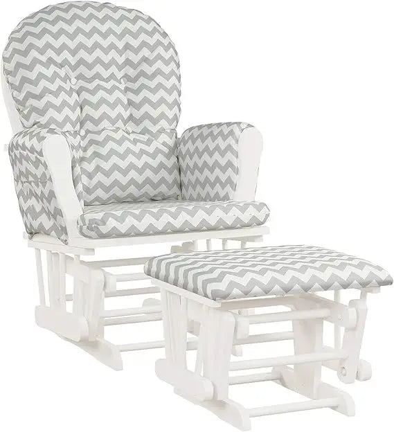 Baby Glider Rocker With Ottoman Nursery Glider Pink