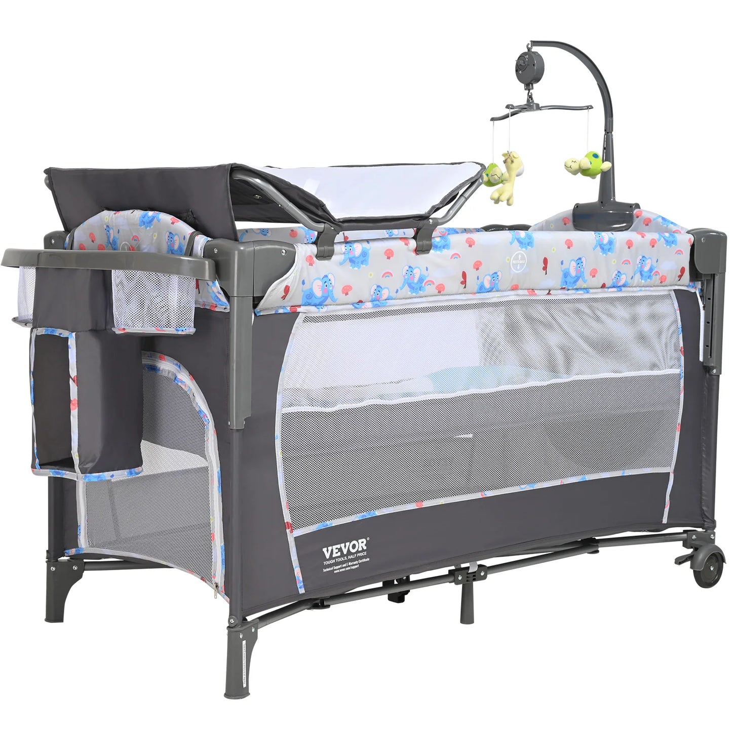 SucceBuy Baby Bassinet Bedside Sleeper With Storage Basket
