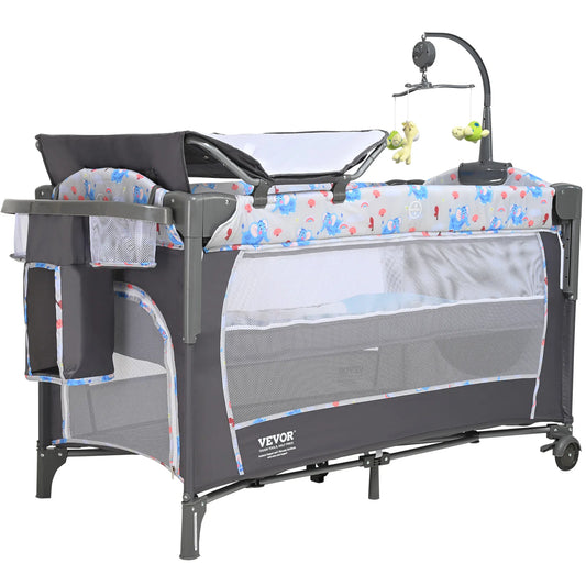 SucceBuy Baby Bassinet Bedside Sleeper With Storage Basket
