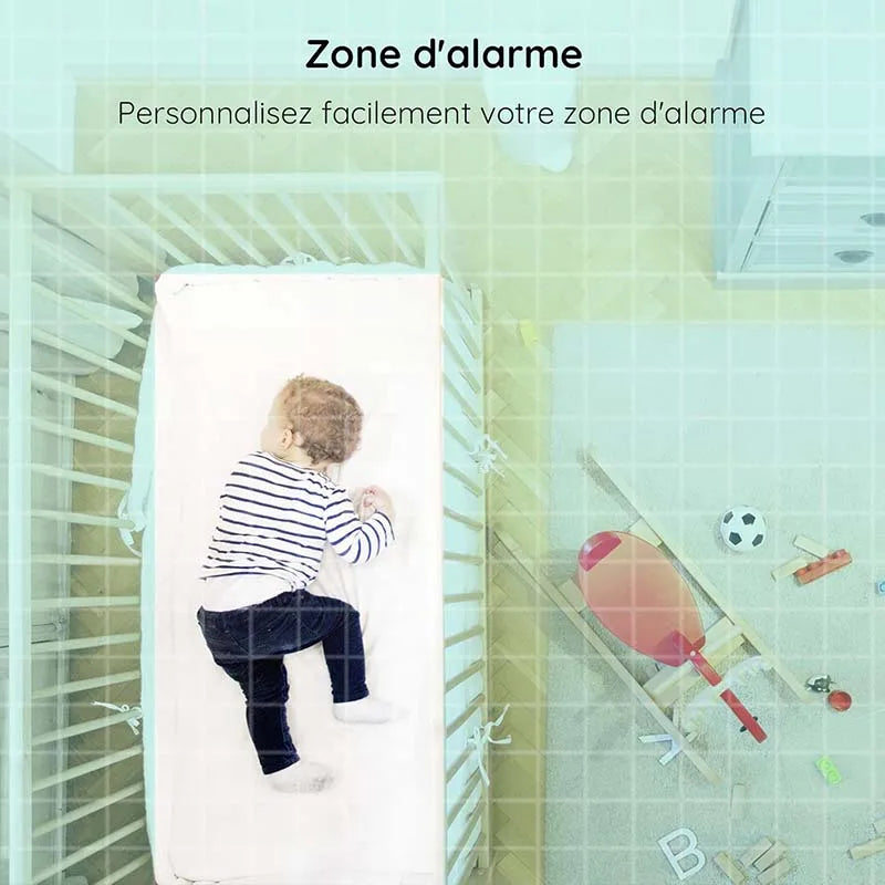 Boifun 1080P 5 Inch Baby Monitor Camera PTZ 355 Degree Motion Tracking Wireless Smartphone Monitor