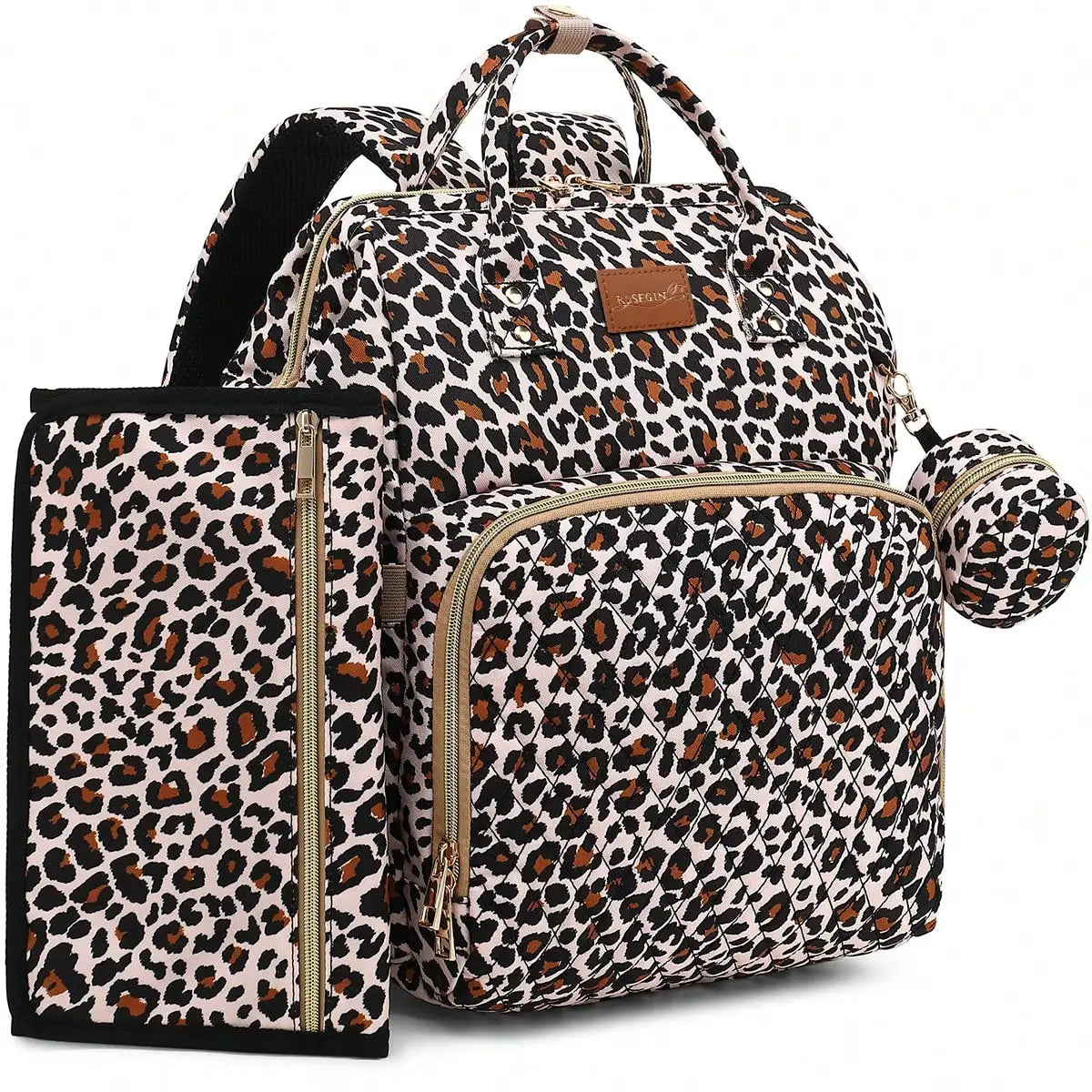 Diaper Bag Backpack With Changing Pad Pacifier Case