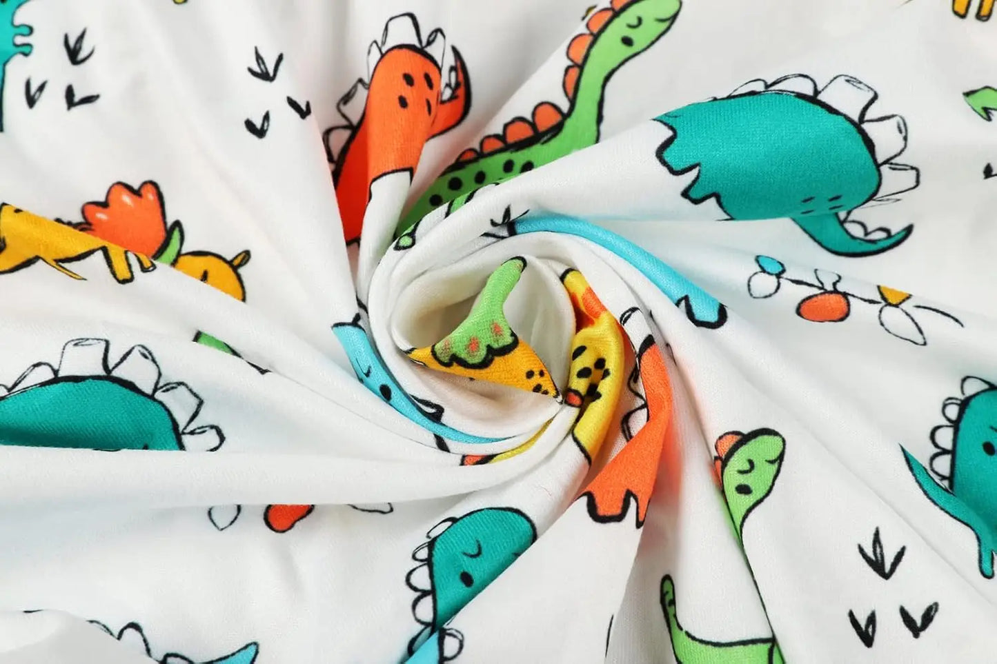Pa N Play Sheets for Baby Boy Stretchy Jersey Knitted Portable Mini Crib Sheets Playard Mattress Cover Dinosaur
