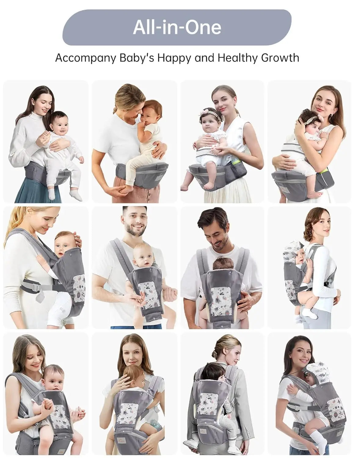 Baby Carrier Newborn To Toddler All Seasons Hood Position