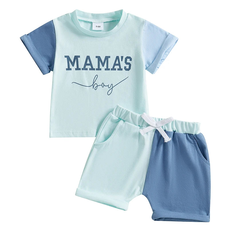 Toddler Boys 2 Piece Short Sleeve Graphic Tee Shorts