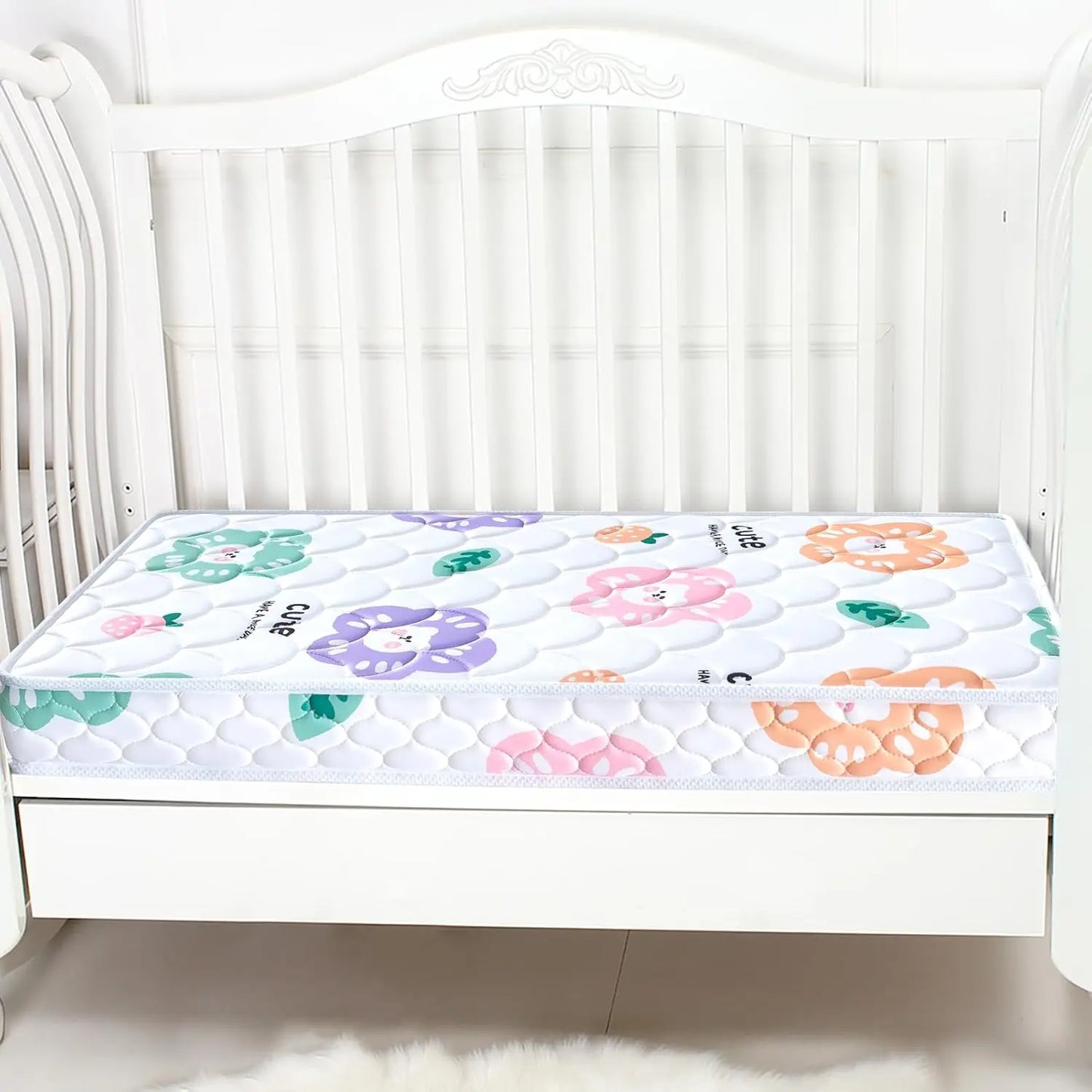Crib And Toddler Mattress 52 Inches Dual Sided Memory Foam
