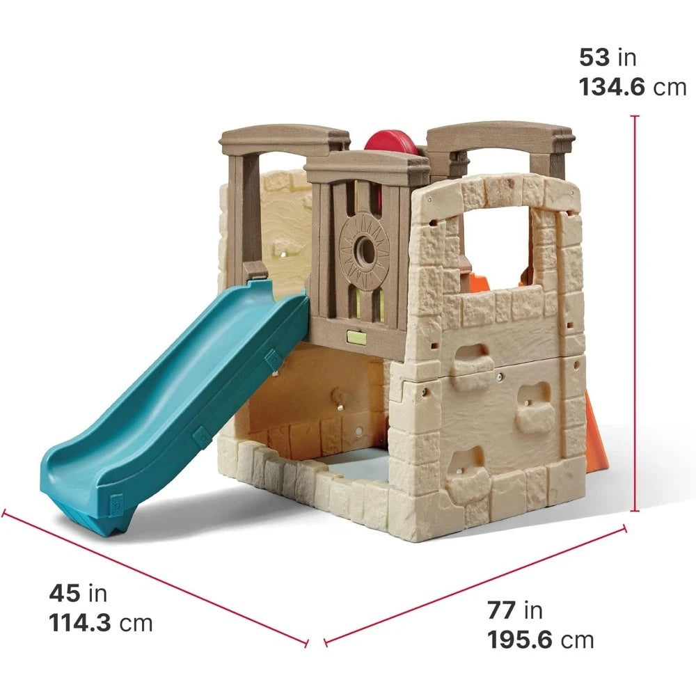Durable Woodland Climber Kids Playset Ages 2 To 6 Slide