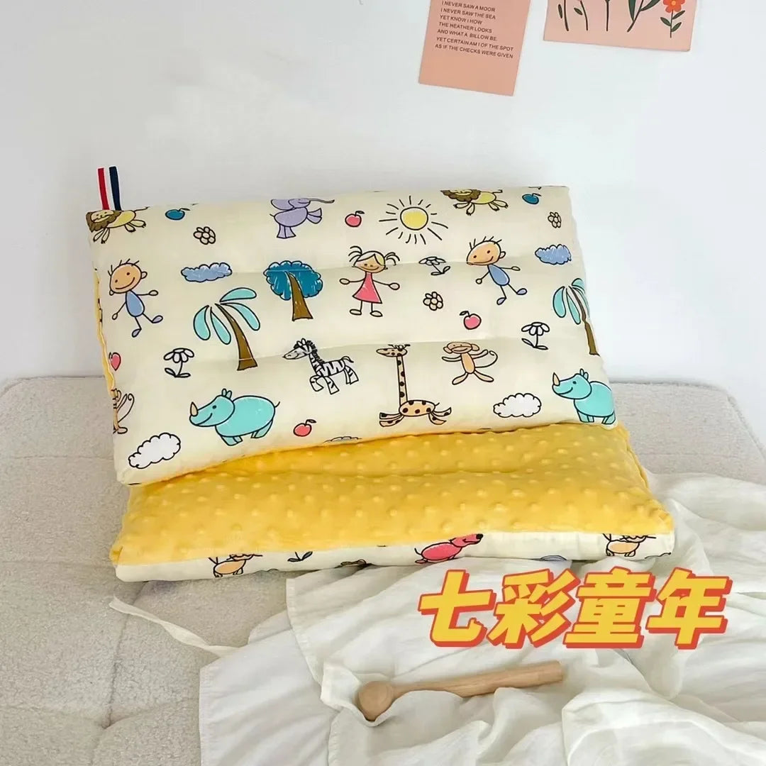 Soft Velvet Baby Pillow For Newborn Sleep And Headrest