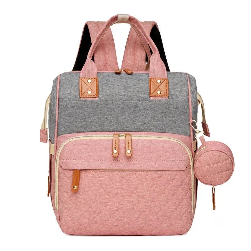 Waterproof Wear Resistant Mom Backpack Diaper Bag Capacity