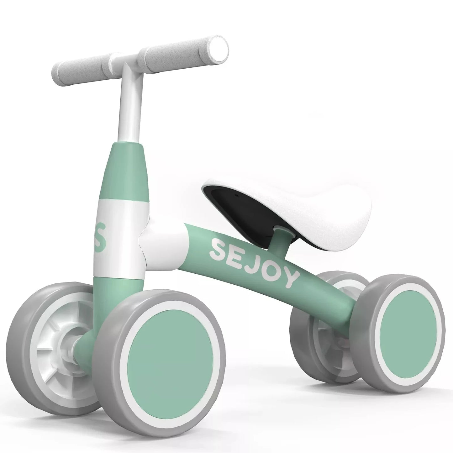 Sejoy Baby Walker Toddler Bicycle Toys Ride On Balance Bike 4 Wheels Birthday Gifts For Girls Boys Ages 1 To 3 Years
