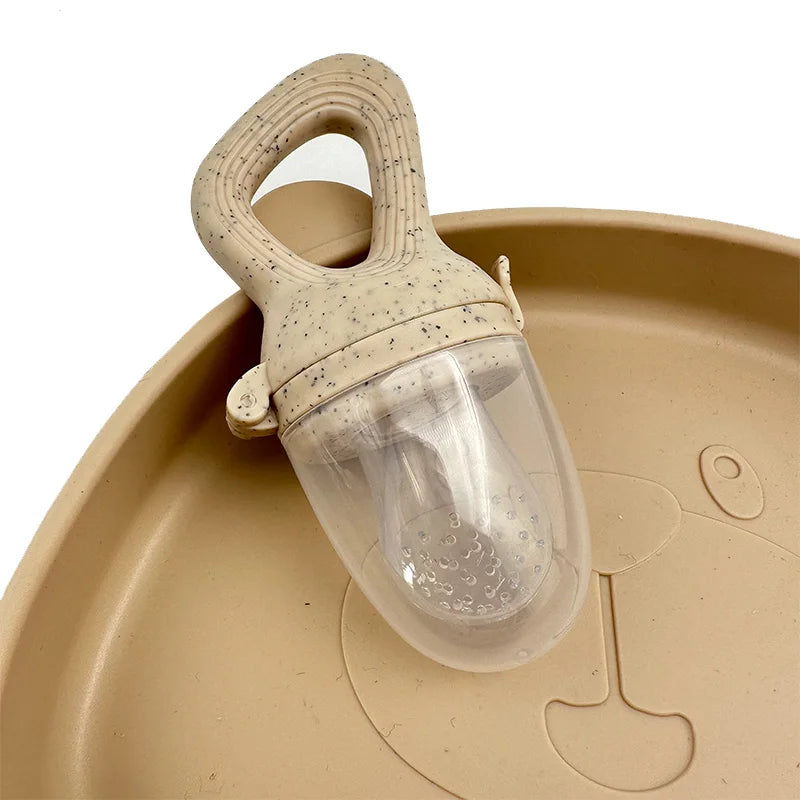 Silicone Baby Fruit Feeder With Cover Teething Pacifier