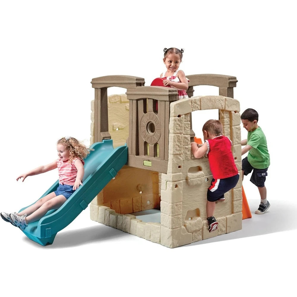 Durable Woodland Climber Kids Playset Ages 2 To 6 Slide