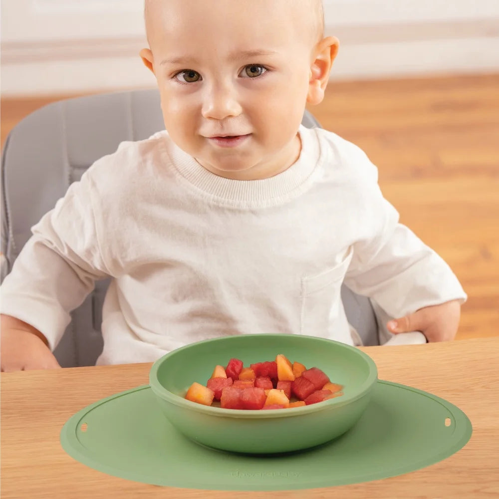 Suction Bowl With Placemat 100 Percent Food Grade Silicone