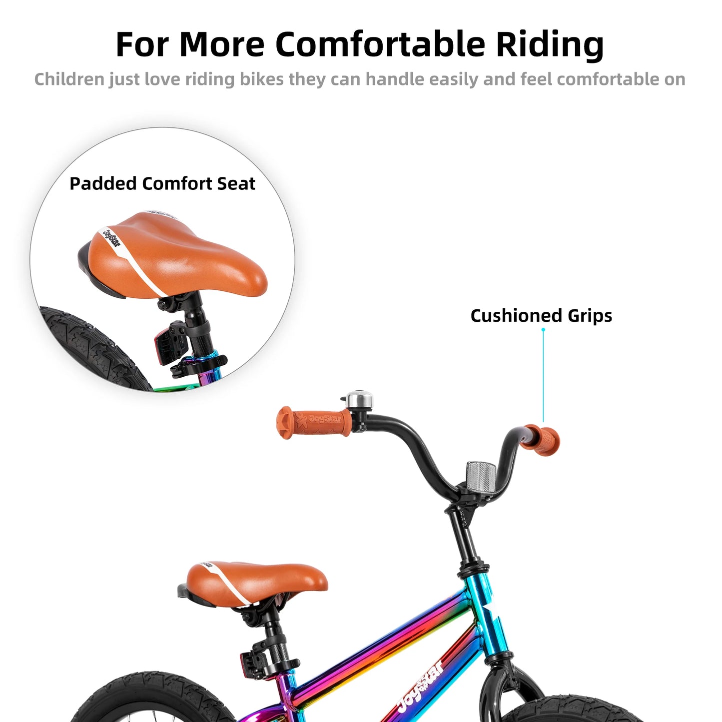 Joystar Kids BMX Bicycle Ages 2 to 9 with Training Wheels