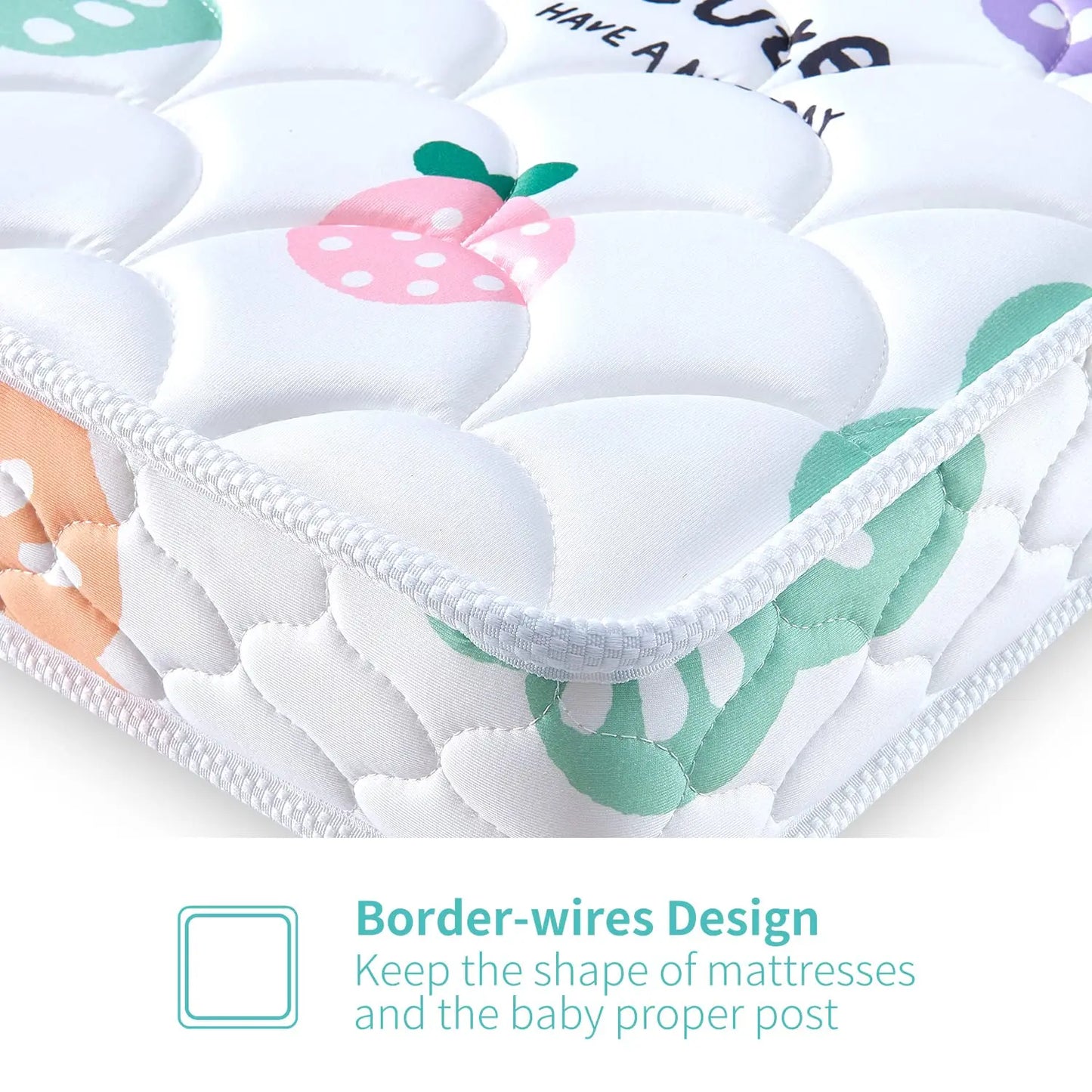 Crib And Toddler Mattress 52 Inches Dual Sided Memory Foam