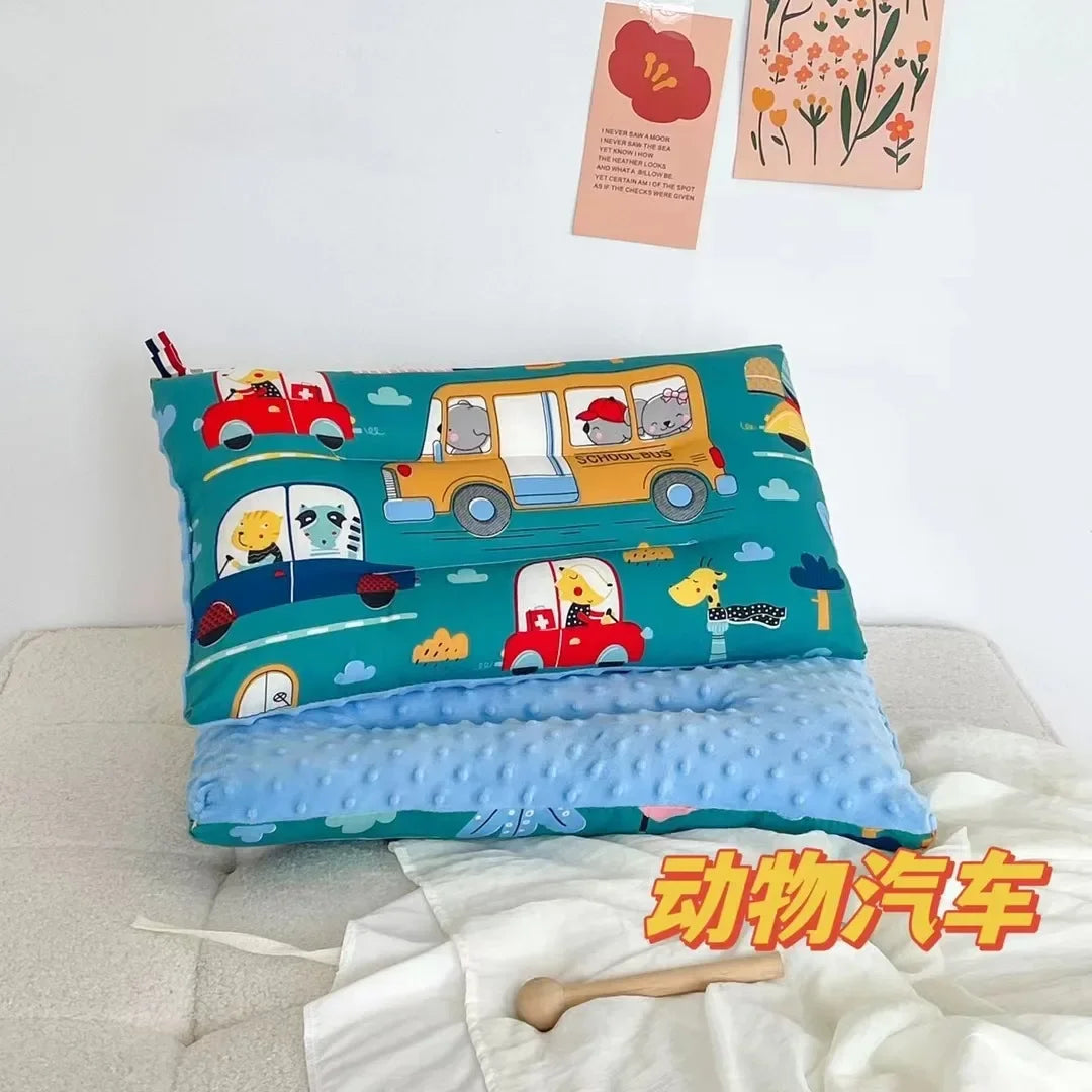 Soft Velvet Baby Pillow For Newborn Sleep And Headrest